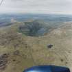 General oblique aerial view looking over Loch Einich towards Strathspey, taken from the SSE.
