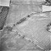 Inverdunning House and Wellhill, oblique aerial view, taken from the NE, centred on the cropmarks of an enclosure, ring-ditches, a pit-alignment and pits.
