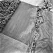 Kincladie, oblique aerial view, taken from the N, centred on an area of cropmarks, including those of a pit-circle and pits.