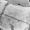 Oblique aerial view centred on the cropmarks of the ring ditch, taken from the  NE.