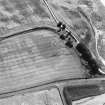 Oblique aerial view of Kirktonbarns cropmark complex, taken from the WNW.