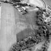 Ravensby House, oblique aerial view, taken from the NW, centered on the cropmarks of a possible fort.