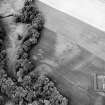 Ravensby House, oblique aerial view, taken from the S, centered on the cropmarks of a possible fort.