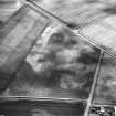 Boysack and Chapelton, oblique aerial view, taken from the NE, centred on the cropmarks of two unenclosed settlements.