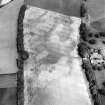 Priestfield, oblique aerial view, taken from the SW, centred on the cropmarks of an unenclosed settlement, ring-ditches, a palisaded settlement and possible mortuary enclosure. Anniston House is also visible in the right centre of the photograph.