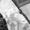 Priestfield, oblique aerial view, taken from the E, centred on the cropmarks of an unenclosed settlement, ring-ditches, a possible mortuary enclosure and a palisaded settlement.  Cultivation remains are also visible in this field.