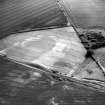 Balwyllo, oblique aerial view, taken from the N, centred on the cropmarks of an unenclosed settlement, an enclosure and rig.