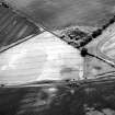 Balwyllo, oblique aerial view, taken from the NE, centred on the cropmarks of an unenclosed settlement, an enclosure and rig.