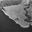 Oblique aerial view centred on the site of the chapel, taken from the W.