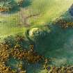 Aerial photograph of Howmoor Dun and cultivation remains.