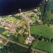 Oblique aerial view centred on the village of Luss, taken from the ENE.