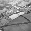 Oblique aerial view centred on the remains of the Antonine Wall, taken from the NNE.