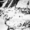 Rough Castle: aerial view under snow