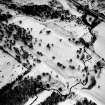 Rough Castle: aerial view under snow