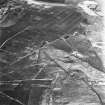 Avonhead Colliery, oblique aerial view, taken from the NE, showing spoil heaps of four coal mines in the centre of the photograph, and faint remains of miners' rows. There is also an area of rig in the bottom half of the photograph, and peat cuttings in the top half.