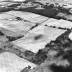 Househill, Dunipace, oblique aerial view, taken from the SW, centred on the S half of the Roman Temporary Camp.