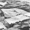 Househill, Dunipace, oblique aerial view, taken from the SSW, centred on the S half of the Roman Temporary Camp.