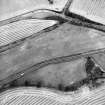 Oblique aerial view centred on the cropmarks of the E ring-ditch, taken from the SW.
