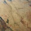 Oblique aerial view of Quarterside of Lipney centred on an archaeological landscape, taken from the S.