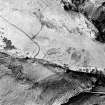 Oblique aerial view of Quarterside of Lipney centred on an archaeological landscape, taken from the SW.