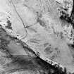 Oblique aerial view of Quarterside of Lipney centred on an archaeological landscape, taken from the S.