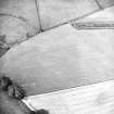 Oblique aerial view centred on the cropmarks of the Roman temporary camp and field-system, taken from the E.