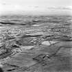 Polkemmet Colliery, oblique aerial view, taken from the SW, showing the area of the coal mine in the centre and left of the photograph.