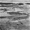 Polkemmet Colliery, oblique aerial view, taken from the S, showing spoil heaps associated with the coal mine across the centre of the photograph.