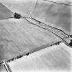 Skirling mains, oblique aerial view, taken from the NE, centred on the cropmarks of a possible settlement.