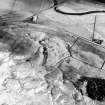 Oblique aerial view of the remains of the fort, taken from the WNW.