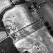 Carlops, Spittal: air photograph of Roman temporary camps, possible road, and cropmarks.