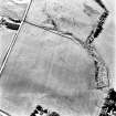 Carlops, Spittal, oblique aerial view, taken from the ESE, centred on the cropmarks of an annexe to the NE of the Roman Temporary Camp.