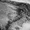 Oblique aerial view of Northshield Rings centred on the remains of a fort, taken from the WSW.