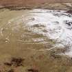 White Meldon, oblique aerial view, taken from the ESE, centred on the fort and a cairn.