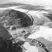 Oblique aerial view centred on the remains of rig and field banks, taken from the E.