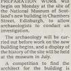 Newscutting from 'Dundee Courier' 5 April 1991.