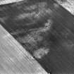 Dalachy Quarry, oblique aerial view, taken from the S, centred on the cropmarks of a souterrain and possible unenclosed settlement.