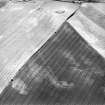 Dalachy Quarry, oblique aerial view, taken from the SE, showing the cropmarks of a souterrain and possible unenclosed settlement in the bottom half of the photograph.