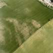 Dalachy Quarry, oblique aerial view, taken from the SE, centred on the cropmarks of a souterrain and possible unenclosed settlement.
