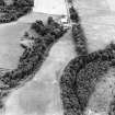 Oblique aerial view of Braidwood centred on linear cropmarks, taken from the NE.