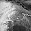 Corsehope Rings, Mid Hill, oblique aerial view, taken from the SSW, centred on the fort.