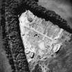 Elginhaugh, Roman fort, annexe and road: air photograph of excavations.