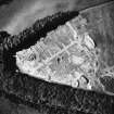 Elginhaugh, Roman fort, annexe and road: air photograph of excavations.