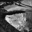 Elginhaugh, Roman fort, annexe and road: air photograph of excavations.