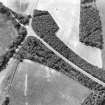 Elginhaugh, Roman fort and road: air photograph of cropmarks.