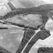 Elginhaugh, Roman fort and road: air photograph of cropmarks.