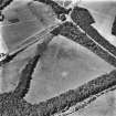 Elginhaugh, Roman fort and road: air photograph of cropmarks.