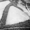 Elginhaugh, Roman fort and road: air photograph of cropmarks.