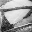 Elginhaugh, Roman fort and road: air photograph of cropmarks.