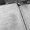Easter Cowden, oblique aerial view, taken from the ENE, centred on the cropmarks of an enclosure.